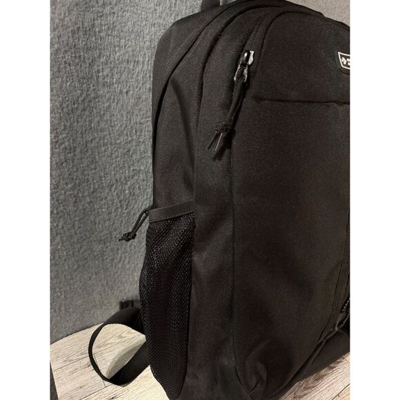 Converse CO Accessories Transition Unisex Jet-Black Zipper Backpack Bag CVVB14 - Picture 3 of 13